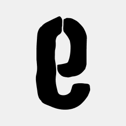 The letter "e"
